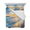 thumbnail image 7 of Sunset Beach Twin Size Down Alternative Comforter, Lightweight Comforter Quilt Bedding Set with Pillow Shams Spray Ocean Waves Sky Nature Scenery All Seasons Bed Comforter Duvet Insert 68"x86", 7 of 7