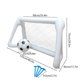 thumbnail image 3 of Portería de Fútbol Inflable Portátil | Portería Pequeña de Pvc con Red | 125 X 75 X 45 Cm | para Uso En Exteriores | Incluye Balón Inflable y Estacas para El Suelo | Blanca | Peso: 0,56 Kg | Ideal pa, 3 of 6