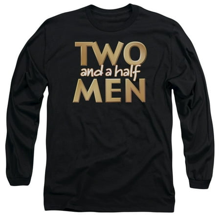 TWO AND A HALF MEN/LOGO - L/S ADULT 18/1 - BLACK - (Two And A Half Men Best)