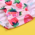 thumbnail image 4 of Mercatoo Mercatoo𝐎ne-𝐏iece Toddler Baby Girl Summer Swimsuit Strawberry Ruffle Bikini Bathing Suit Girls Summer Beach Swimwear, 4 of 8