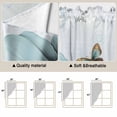 thumbnail image 5 of Blue Tulips Swag Valances for Windows, Kitchen Window Curtains Over Sink, Watercolor Flowers Butterfly Spring Farmhouse Blue Window Treatment Curtains for Living Room/Bedroom 2 Panel Sets 36"x45", 5 of 8