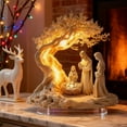 thumbnail image 3 of NOVELAR Double-Sided Acrylic Nativity Ornament Set, Creates a Focal Point for Reflection, Ideal for Family Holiday Traditions, 3 of 5