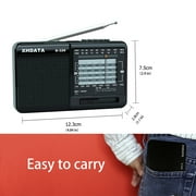 XHDATA D-328 Portable DSP Small Stereo Radio FM/AM/SW MP3 Player Support TF Card Rechargeable Battery Earphone Jack