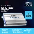 thumbnail image 3 of Hifonics Brutus BG 560 Watt 2 Channel Amplifier with Built-In UV Meter, Silver, 3 of 14