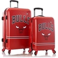thumbnail image 1 of NBA Chicago Bulls Valise Rigide pour Adulte à Roulettes Pivotantes, Ensemble de Bagages 2 Pcs, Chariot de Voyage, 1 of 8