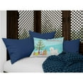thumbnail image 3 of Carolines Treasures CK3445PW1216 Bichon Frise Christmas Tree Canvas Fabric Decorative Pillow, 12H x16W, multicolor, 3 of 4