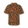 thumbnail image 3 of Picia Forest Squirrel Gentle Cotton Regular Fit Short Sleeve Casual Hawaiian Shirt for Men-, 3 of 9