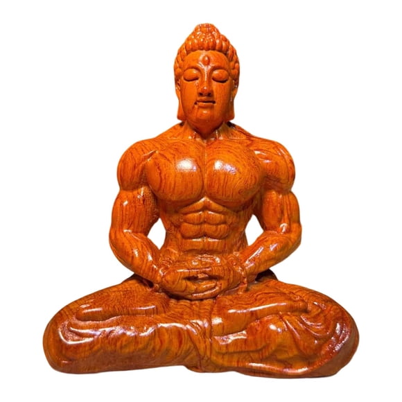 Estatua de Buda, figura de Buda, escultura de Buda para exteriores, ideal como regalo. Palo de rosa L