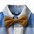 thumbnail image 4 of Xudanell Newborn Boy Outfits Baby Boy Clothes Button Tops and Pants Children Guest Clothing with Chest Pocket, 4 of 5