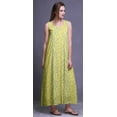 thumbnail image 2 of Bimba Robe de Nuit Maxi en Rayonne pour Femmes, Imprimée, Sans Manches, Robe de Nuit Maxi - m, 2 of 5