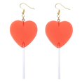 thumbnail image 2 of Here\'s a refined and appealing product description for the **"1 Pair Heart Lollipops Dangle Earrings"**:\n\n \n\n**Heart Lollipop Dangle Earrings – Sweet, 2 of 3