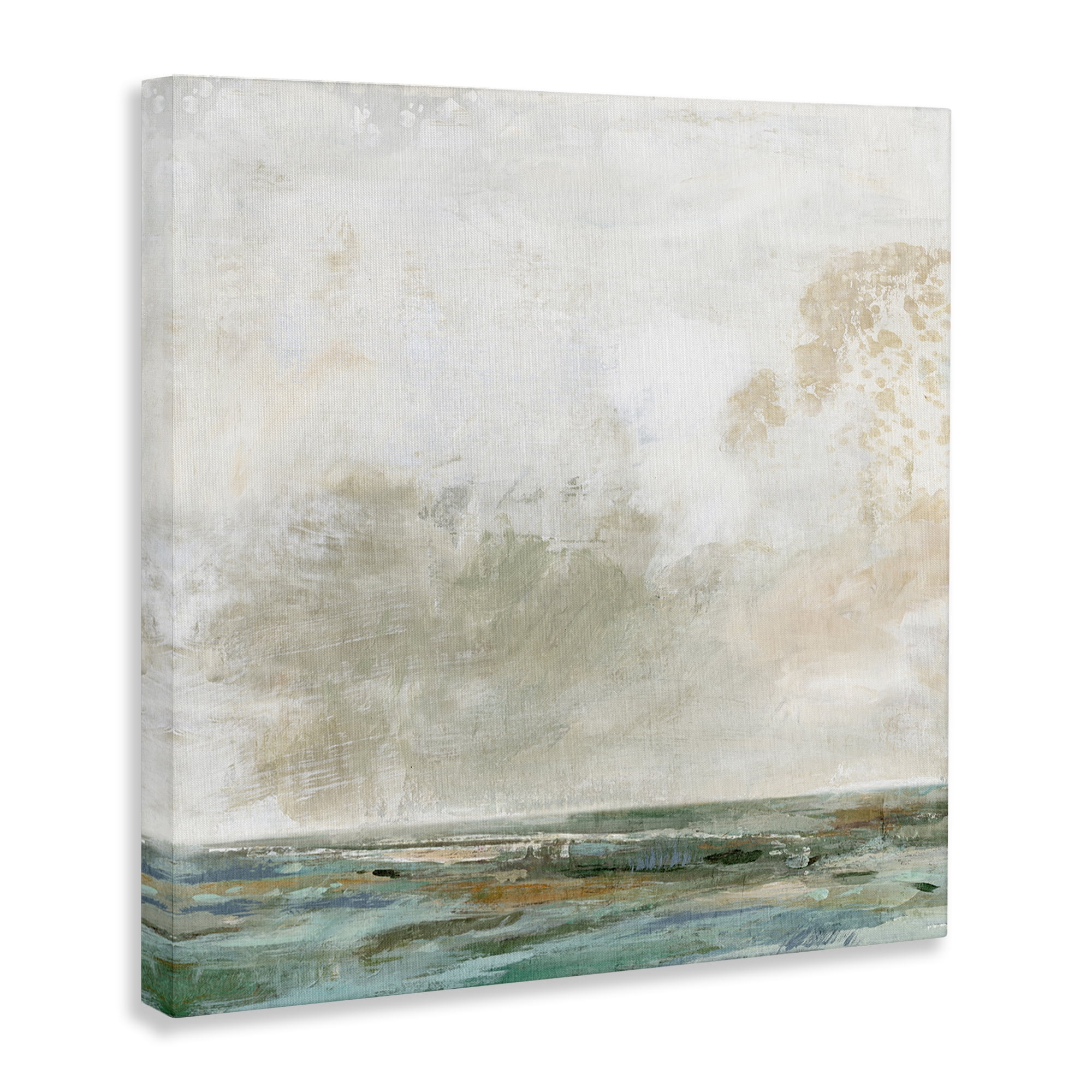 Stupell Industries Rustic Seascape Neutrals Abstract Painting Wrapped Canvas Art Print Wall Art, 24 x 24