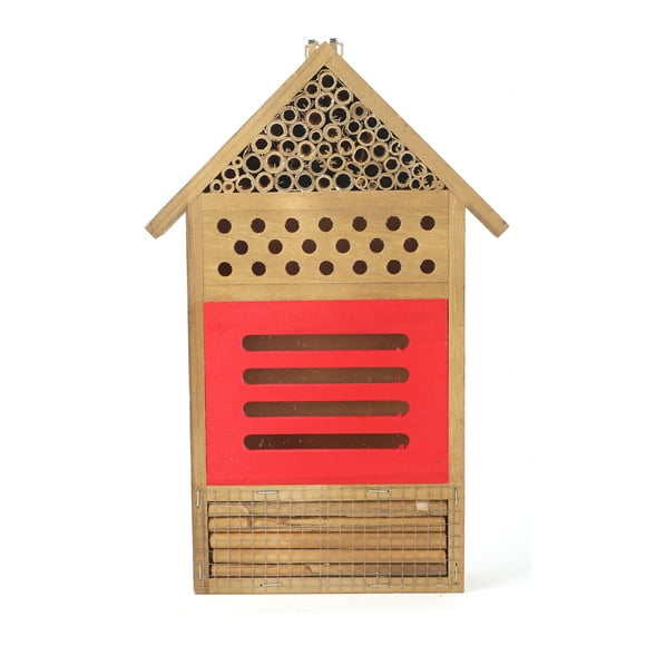 Insect House - Wooden Bee Nests Box Wood Bug Room Hotel Shelter Garden Decoration