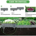 thumbnail image 6 of FRTDNE Garden Border Edging, 5.3 in x 13.6 in, Gray Plastic, 30 Count, 6 of 7
