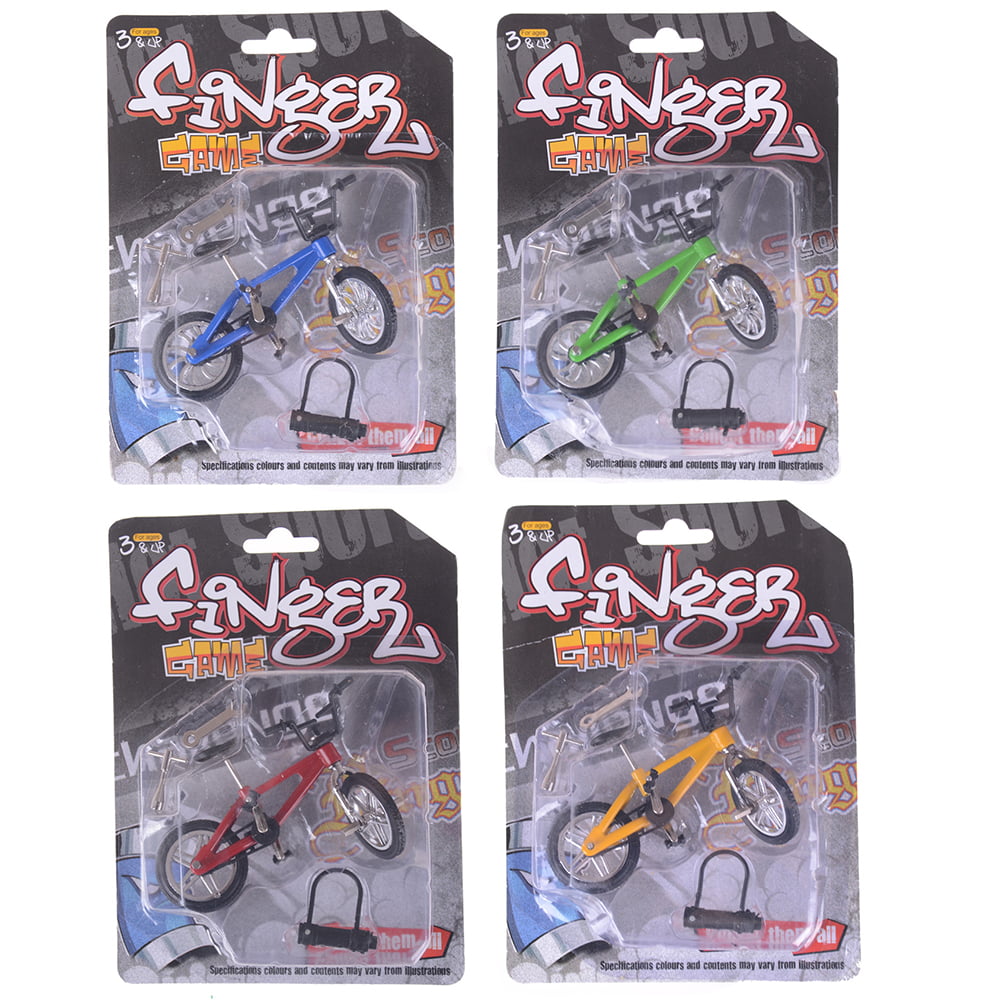 Mini Finger BMX Bicycle Flick Trix Finger Bikes Toys Novelty Gag Toys Kids  SQi4 