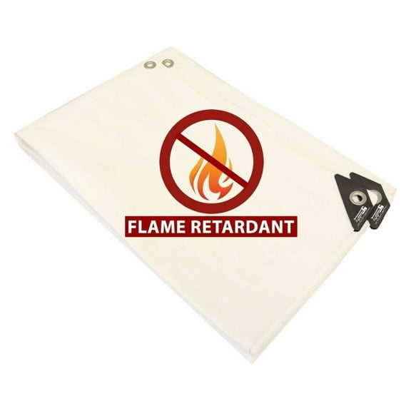12' X 20' White Fire Retardant Heavy Duty Canopy Shade Tarp