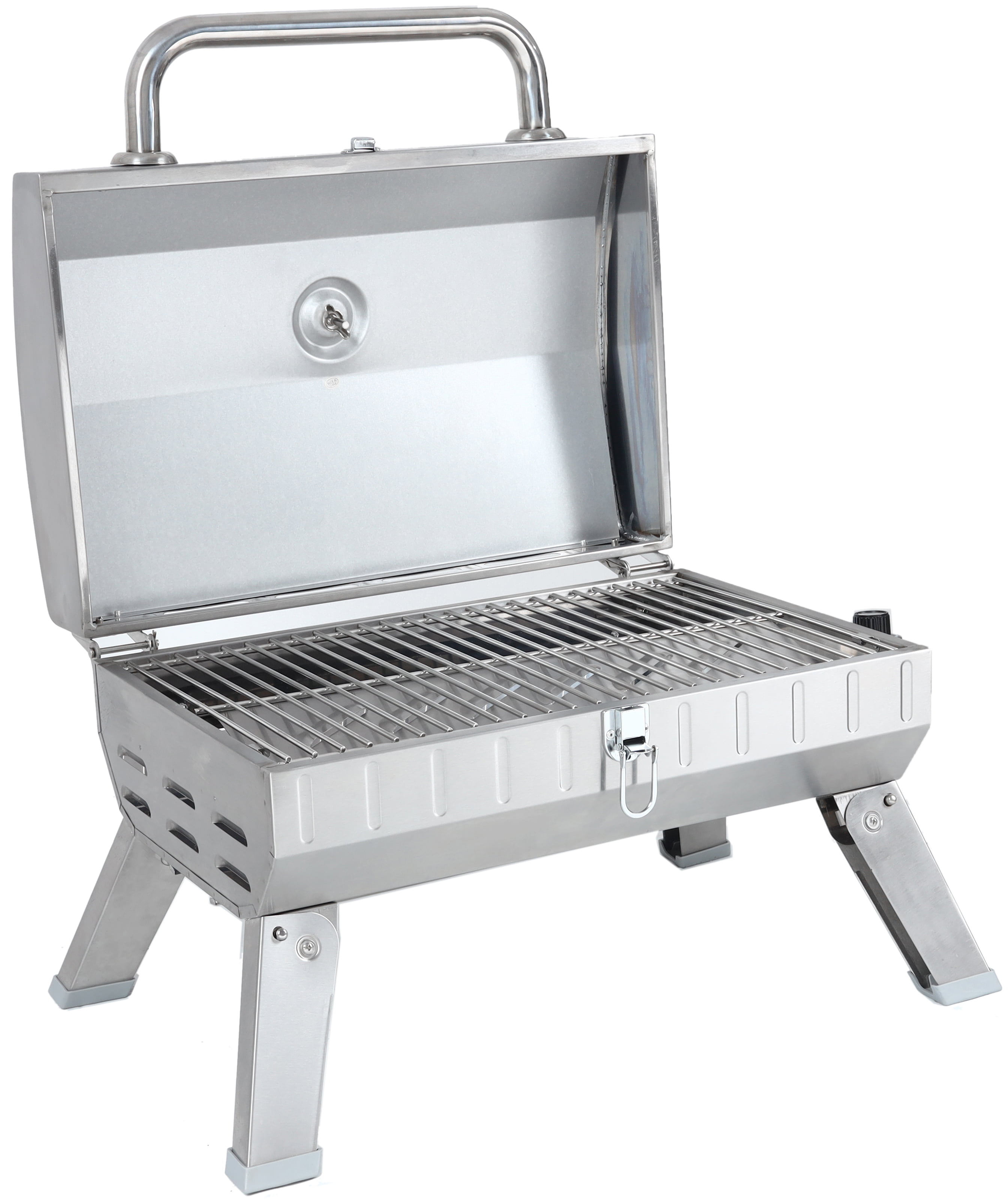 Expert Grill 10,000 BTU Portable Propane Gas Grill, Stainless Steel,  GBT1754W-C 