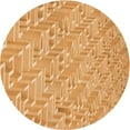 thumbnail image 1 of Ahgly Company Machine Washable Indoor Square Transitional Yellow Orange Area Rugs, 3' Square, 1 of 7