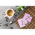 thumbnail image 3 of Carolines Treasures CJ1005-ZFC Monogram - Pink Stripes Foam Coasters Initial Letter Z, Set Of 4, 3 of 3