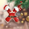 thumbnail image 4 of Ofertas Únicas, 26 adornos navideños con 26 letras, adornos rojos para árbol de Navidad, adornos colgantes con letras, adornos para árbol de Navidad con alfabeto para el hogar Akmoler, 4 of 9