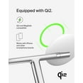 thumbnail image 2 of Belkin MagSafe Charger Compatible 3-in-1 Wireless Charging Stand 15W - Qi2-Certified Wireless Charger, Fast Charging iPhone Charger for iPhone 16, AirPods, Apple Watch, & More (PSU Included) - White, 2 of 8