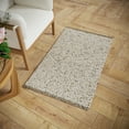 thumbnail image 4 of Beautiful Woven Boucle Scatter Rug by Drew Barrymore, 27" x 45", Ivory/Brown, 4 of 9