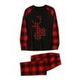 thumbnail image 3 of jsaierl Matching Family Pajamas Sets Christmas PJ's with Deer Printed Tee and Plaid Bottom Loungewear, 3 of 8