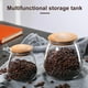 thumbnail image 2 of Almacenamiento De Vidrio Con Tapa De Madera Frasco De Cocina Transparente De Vidrio Para Frijoles Mermeladas De Arroz Galletas Dulces Kearding HA045481-02, 2 of 6