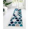 thumbnail image 3 of Unique Loom Metro Rug Cream/Beige 2' x 6' 9" Runner Geometric Modern Perfect For Bathroom Hallway Mud Room Laundry Room, 3 of 12