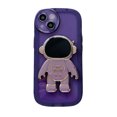 thumbnail image 2 of 3D Plating Astronaut Hidden Stand Case Cover Cute Astronaut Stand Phone Case para IPhone 13 Cover, 2 of 3