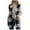 Gray, variant on Women's Sherpa Vest Crew Neck Sleeveless Gilet Women Winter Plus Velvet Warm Coat Outerwear with Pockets