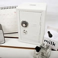 thumbnail image 3 of Small 7x5x4 Inch Metal Security Safe Storage Box with Password Dual Lock-white-, 3 of 6