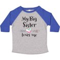 thumbnail image 3 of Inktastic My Big Sister Loves Me- Heart Boys or Girls Toddler T-Shirt, 3 of 5