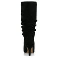 thumbnail image 4 of Journee Womens Sonnet Stiletto Heel Knee High Extra Wide-Calf Slouchy Comfort Dress Boots, 4 of 10