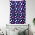 thumbnail image 4 of Navy and Blush Tapestry, Nautical Marine Pattern with Shells Starfishes and Bubbles Aquatic Wildlife, Wall Hanging for Bedroom Living Room Dorm Decor, 40W X 60L Inches, Multicolor, by Ambesonne, 4 of 5