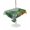 Gray Green Light Green, variant on Outdoor Table Cloth with Umbrella Hole and Zipper, Tropical Plant Colorful Floral Waterproof Round Tablecloth 60 Inch, Fern Print Summer Birds Washable Table Cover for Outside Party Patio Picnic