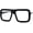 Black, variant on Thick Square Glasses Clear Lens Eyeglasses Frame Super Fashion