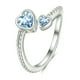 thumbnail image 2 of Anillo Ajustable con Piedra de Nacimiento para Pareja, Constelación de Corazón, Joyería de Cumpleaños, 2 of 5