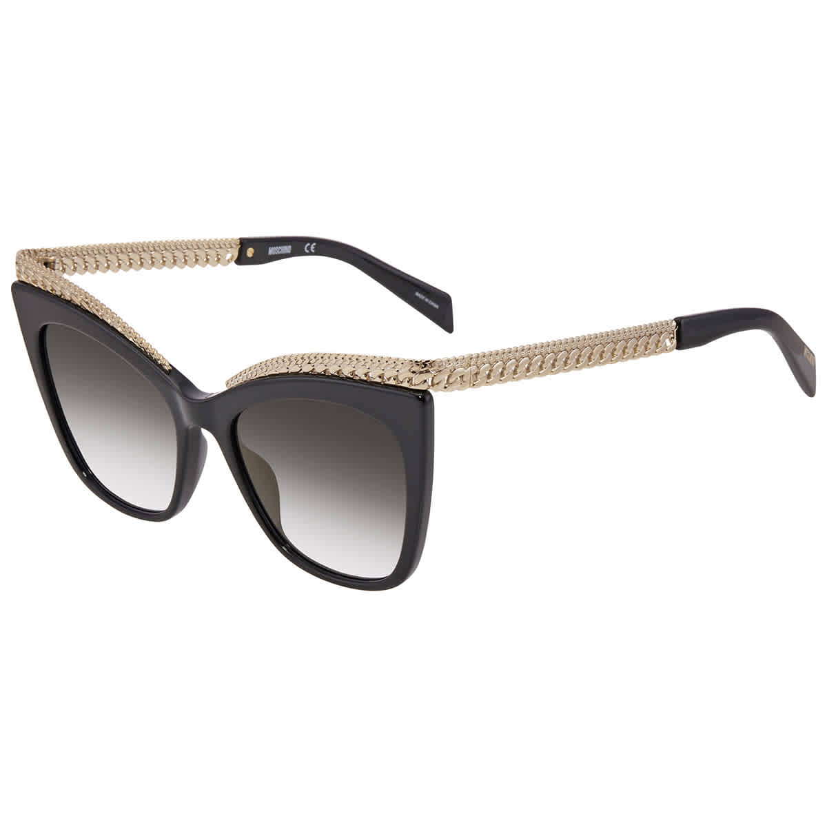 Moschino Grey- Gold Cat Eye Ladies Sunglasses MOS009/S 0807 FQ 52 - image 1 of 3