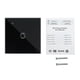 thumbnail image 1 of Interruptor táctil, interruptor de luz con control remoto WiFi, para electrodomésticos, panel de control de vidrio templado, negro, 1 unidad Inevent EL001686-01B, 1 of 7