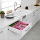 thumbnail image 5 of Bandeja organizadora de cajones Simple Houseware con 9 compartimentos ajustables rosa, 5 of 7