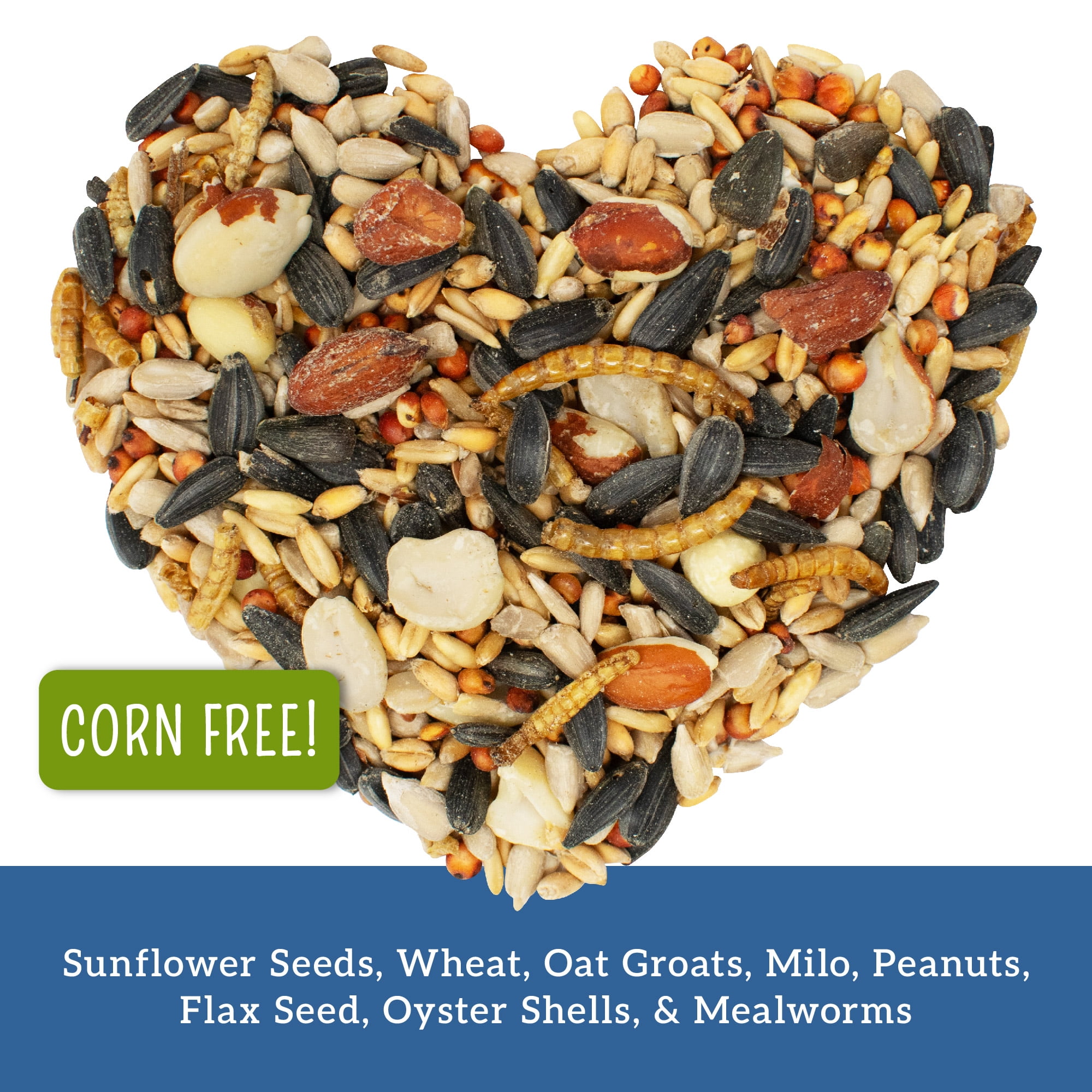 (2 pack) Love My Girls Flax & Worms Gourmet Multi-Grain Chicken Treats, 5 lb. Bag, 1-Pack