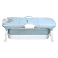 thumbnail image 3 of Anvazise 50 inch Foldable Bathtub, Portable Bathtub for Adult Kids, Large Collapsible Tub, Freestanding Surround Collapsible Bathtub, Effortless Folding Bathtub, Hot Bath, Ice Bath (Blue), 3 of 13
