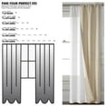 thumbnail image 4 of Mainstays 4 Piece Wave Jacquard Window Curtains Panel Set, Dark Grey, 27.5" W x 84" L, 4 of 7