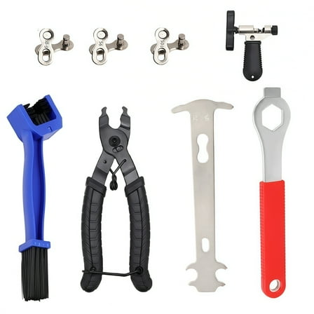 8PCS Bicycle Chain Repair Toolkit Mountain Bike Quick Release Tools Set