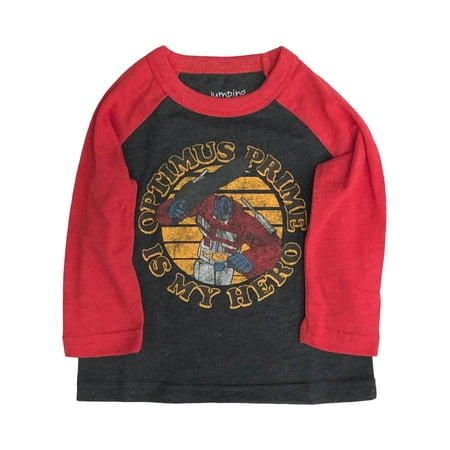 

Jumping Beans Infant Boys Long Red Optimus Prime Transformers Tee Shirt 24m