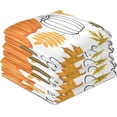 thumbnail image 7 of SKYSONIC Autumn Pumpkin Leaves Kitchen Dish Towels 4 Pack Fall Maple Leaf Absorbent Hand Towels, Lint-Free Fast Drying Hanging Dishcloths for Cooking Baking Home Tea Bar Clean 18x28in, 7 of 7