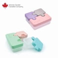 thumbnail image 1 of Melii 2 pack Puzzle Bento Box Container for Kids, 3 compartments, 1 of 5