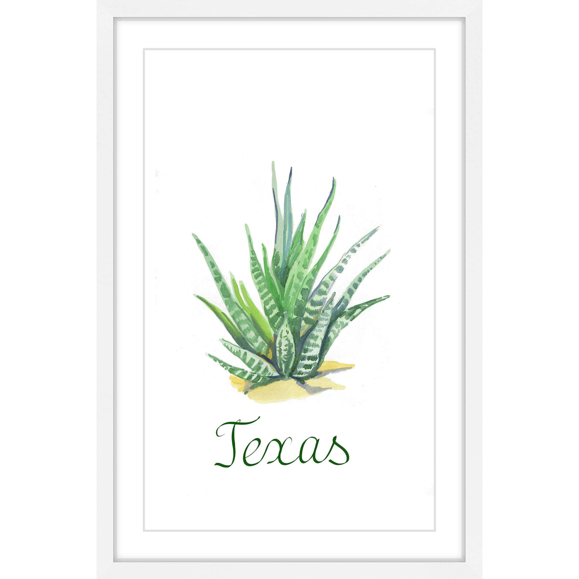 Mother-in-Law's Tongue Framed Painting Print