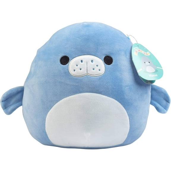 Squishmallows Original 8-Inch Maeve The Manatee - Official Jazwares Plush - Collectible Soft & Squishy Manatee Stuffed Animal Toy - Add to Your Squad - Gift for Kids, Girls & Boys